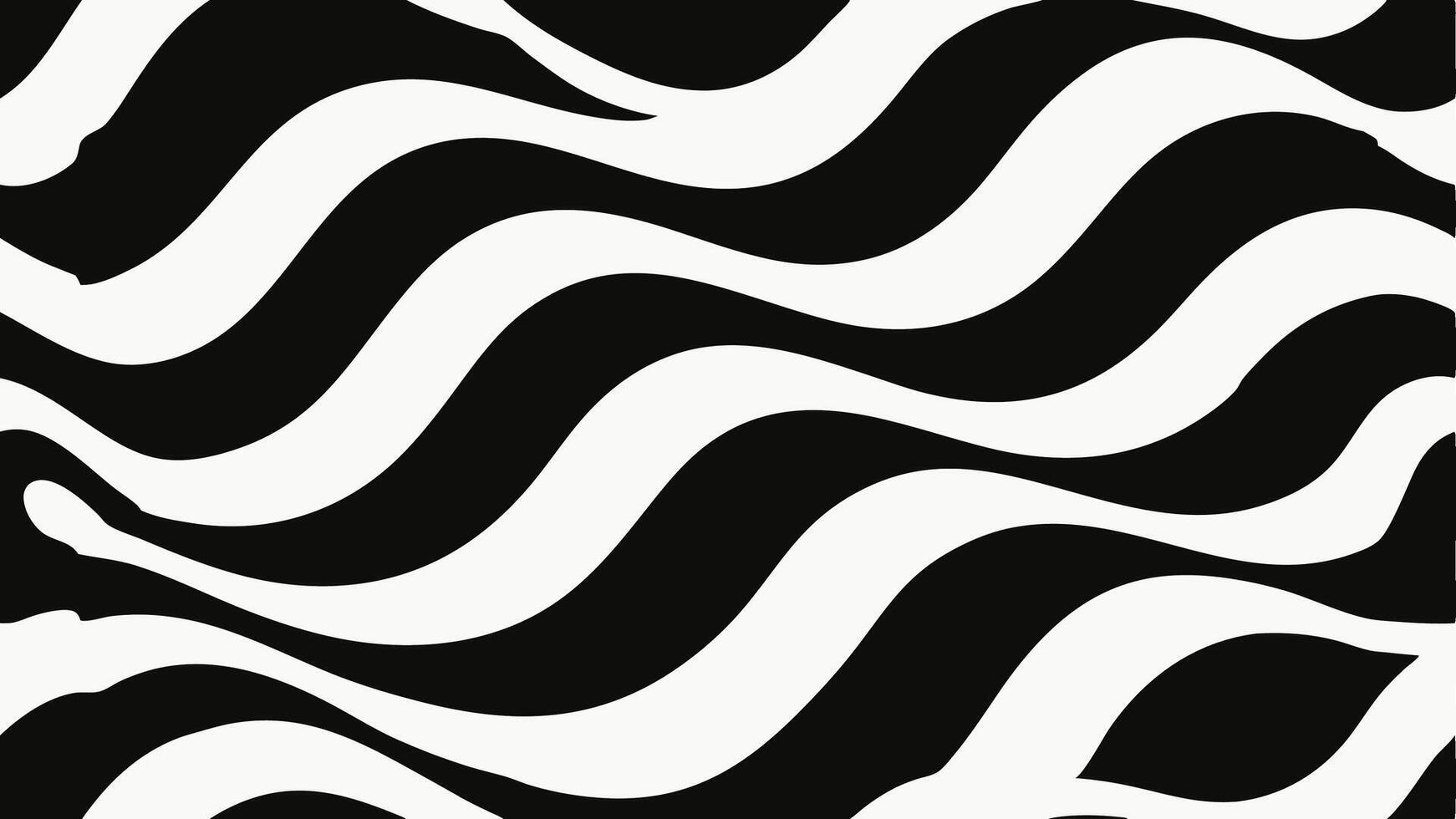 Wave Inspired Geometric Pattern with Curvy Lines for Modern Design vector