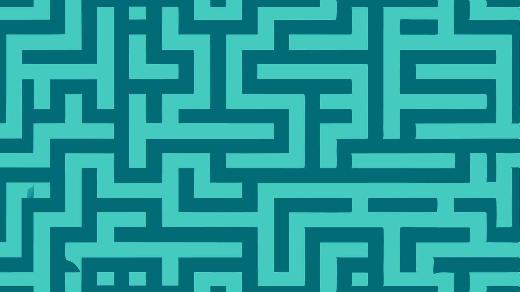 Maze Like Seamless Pattern Design with Interconnecting Lines Geometric Style vector