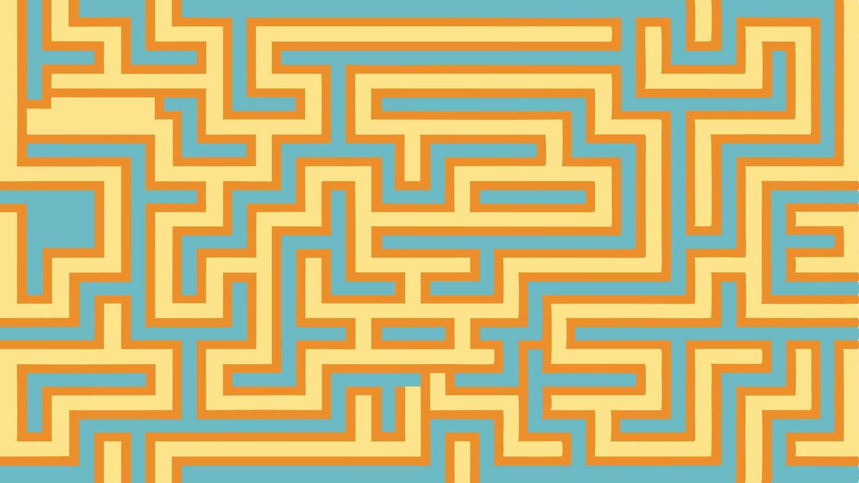 Maze Like Seamless Pattern Design with Interconnecting Lines and Modern Geometric vector