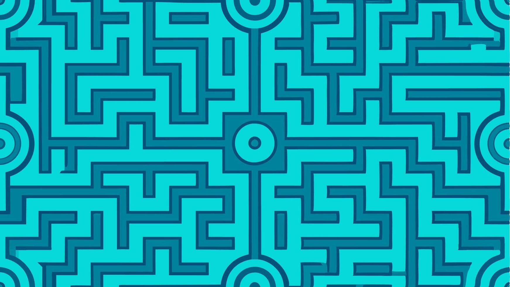 Maze Like Seamless Pattern Design with Interconnecting Lines and Modern Geometric Style vector