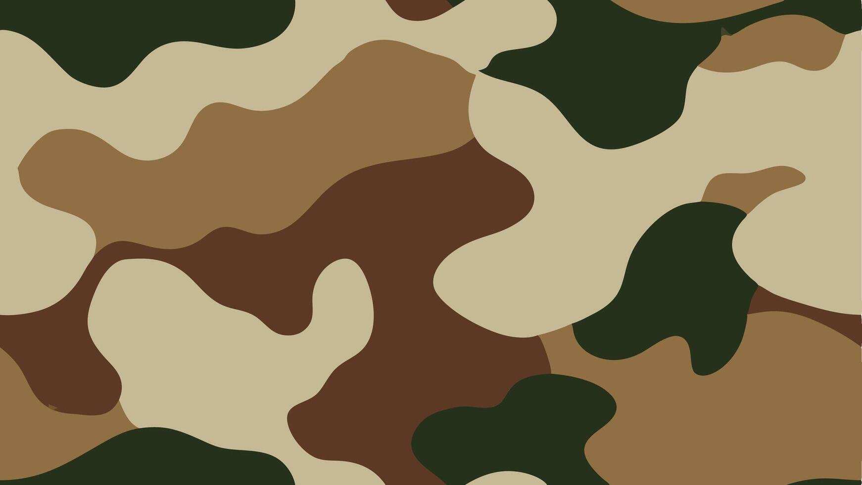 Seamless Camouflage Pattern Design in Modern Style vector