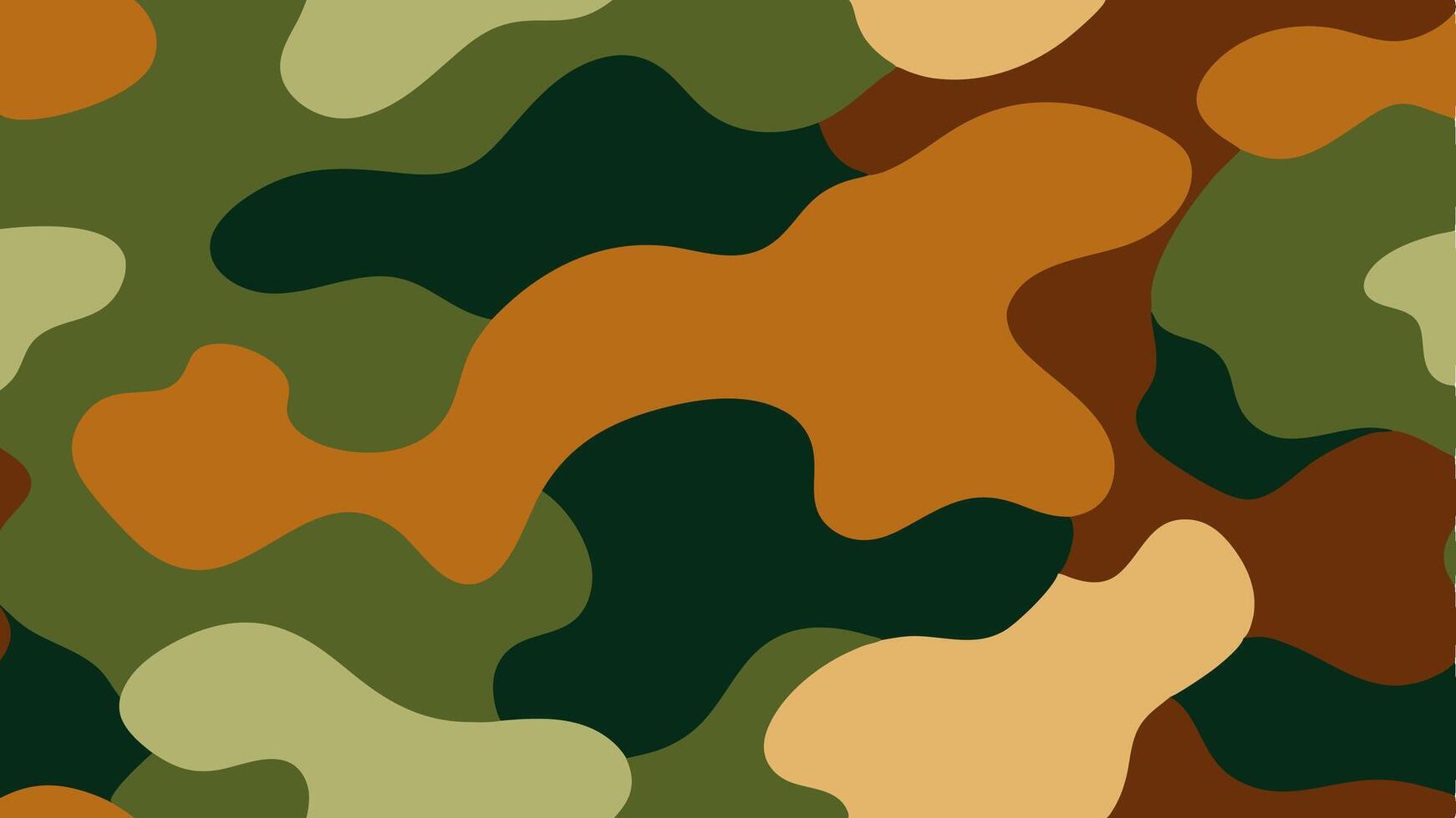 Seamless Camouflage Pattern Design Military Style vector