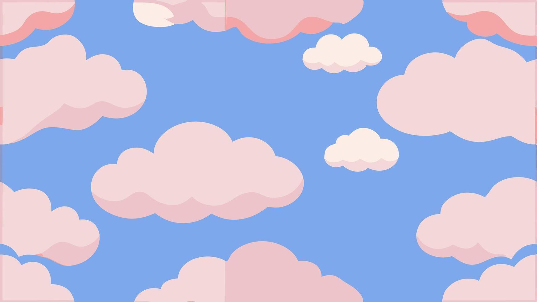 Cloud Inspired Seamless Pattern Design Modern Interior and Fashion Applications vector