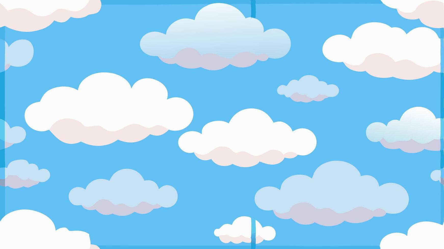 Cloud Inspired Seamless Pattern Design for Modern Interior Fashion Applications vector
