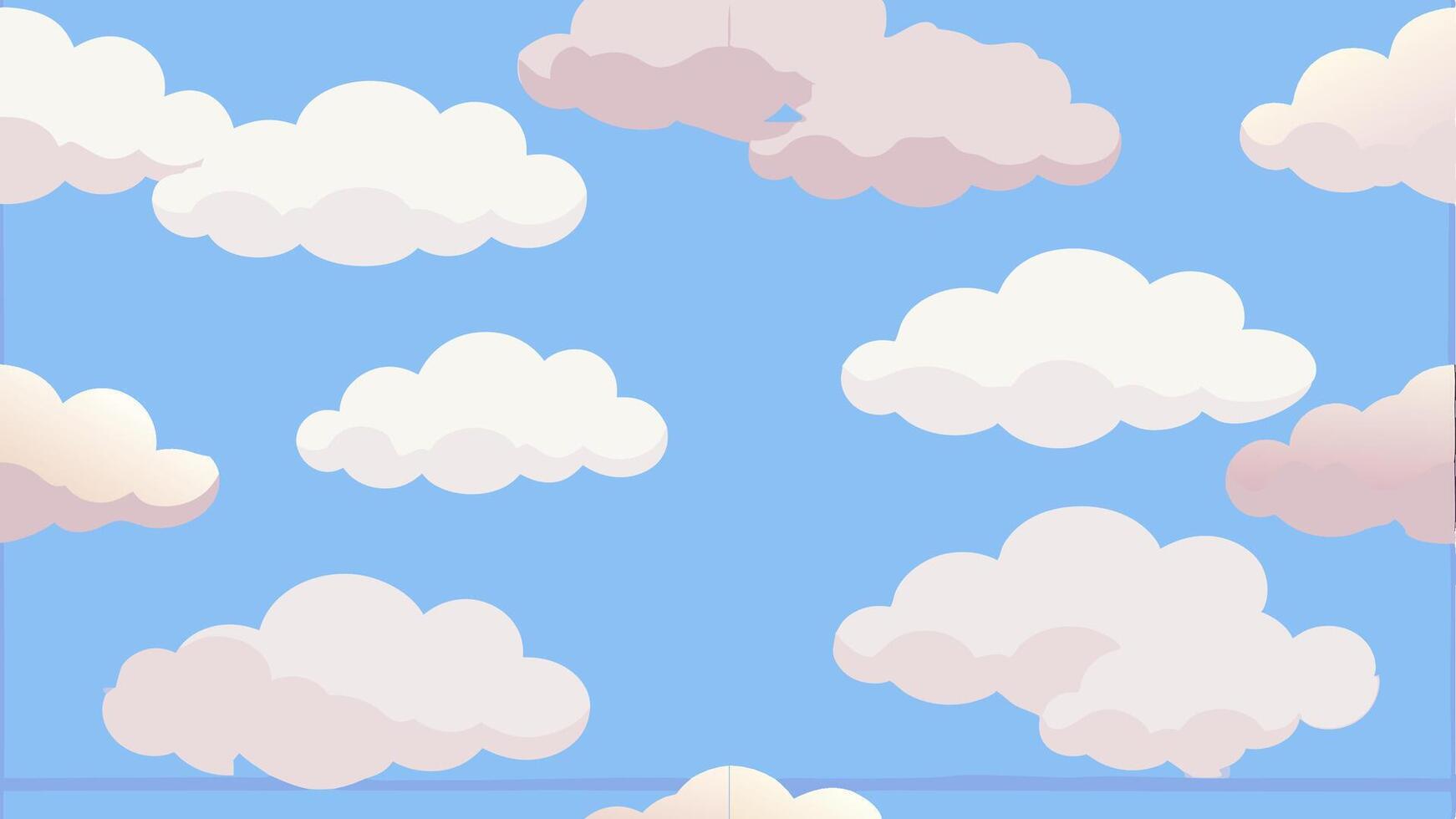 Cloud Inspired Seamless Pattern Design for Modern and Fashion Applications vector