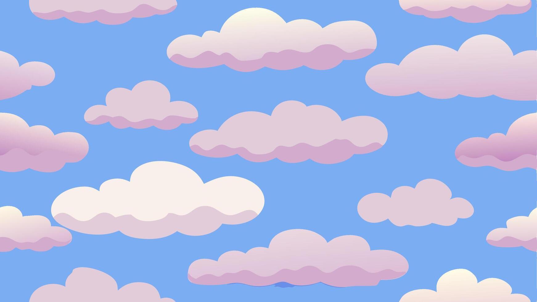 Cloud Inspired Seamless Pattern Design for Modern Interior and Applications vector