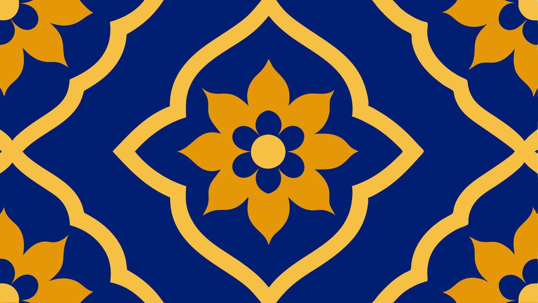 Moroccan Style Tile Pattern with Seamless Repeating Design for Home vector