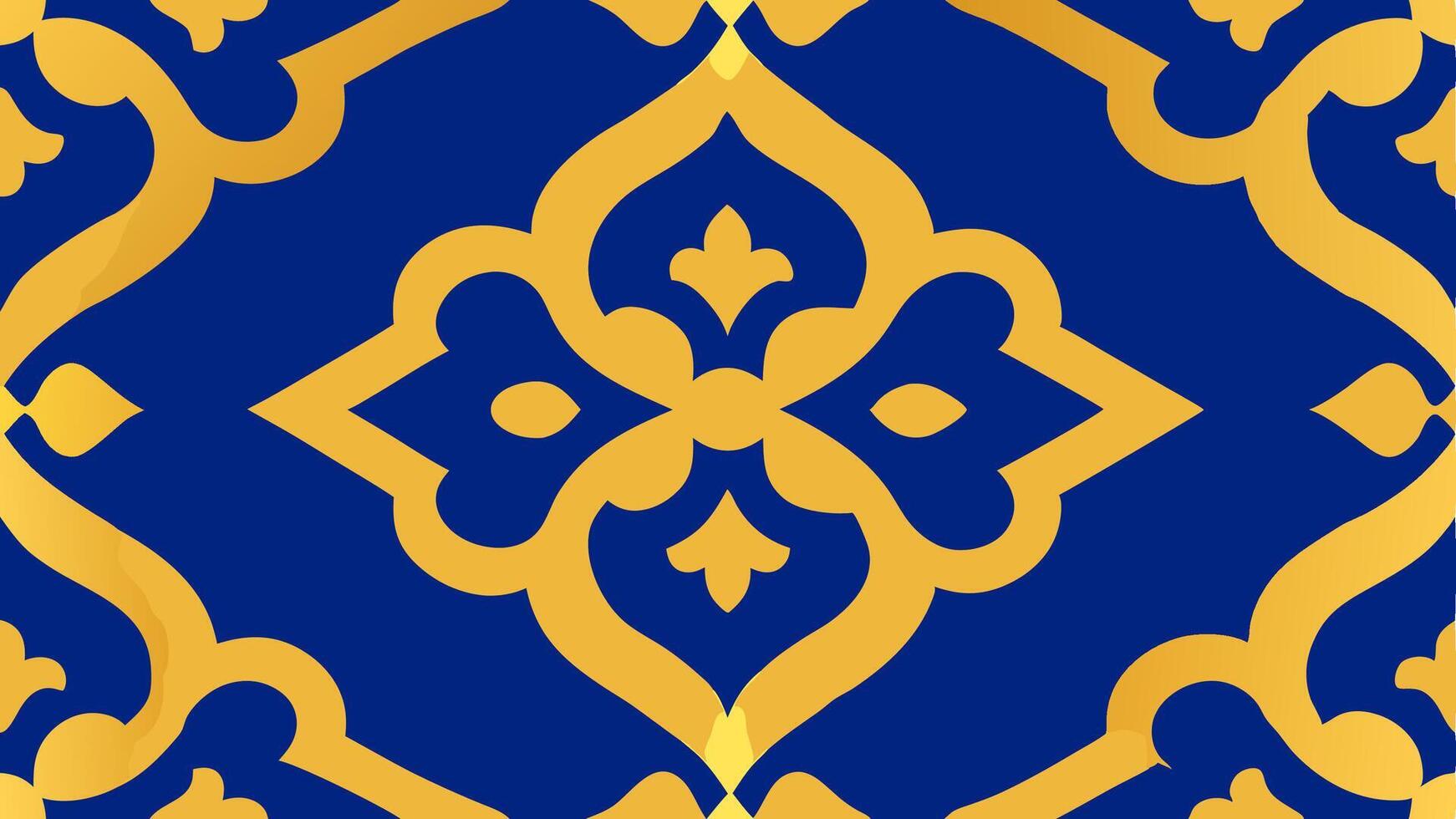 Moroccan Style Tile Pattern with Seamless Repeating Design Home Interior Decor vector