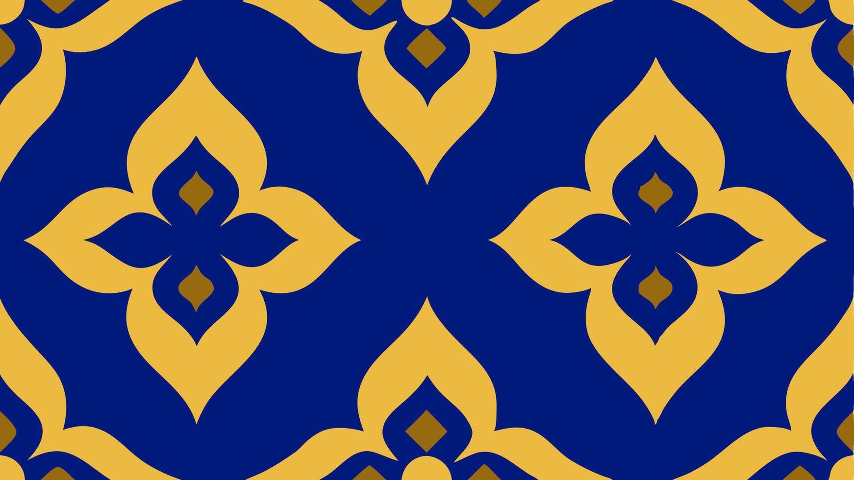 Moroccan Style Tile Pattern with Seamless Repeating Design Home Interior vector