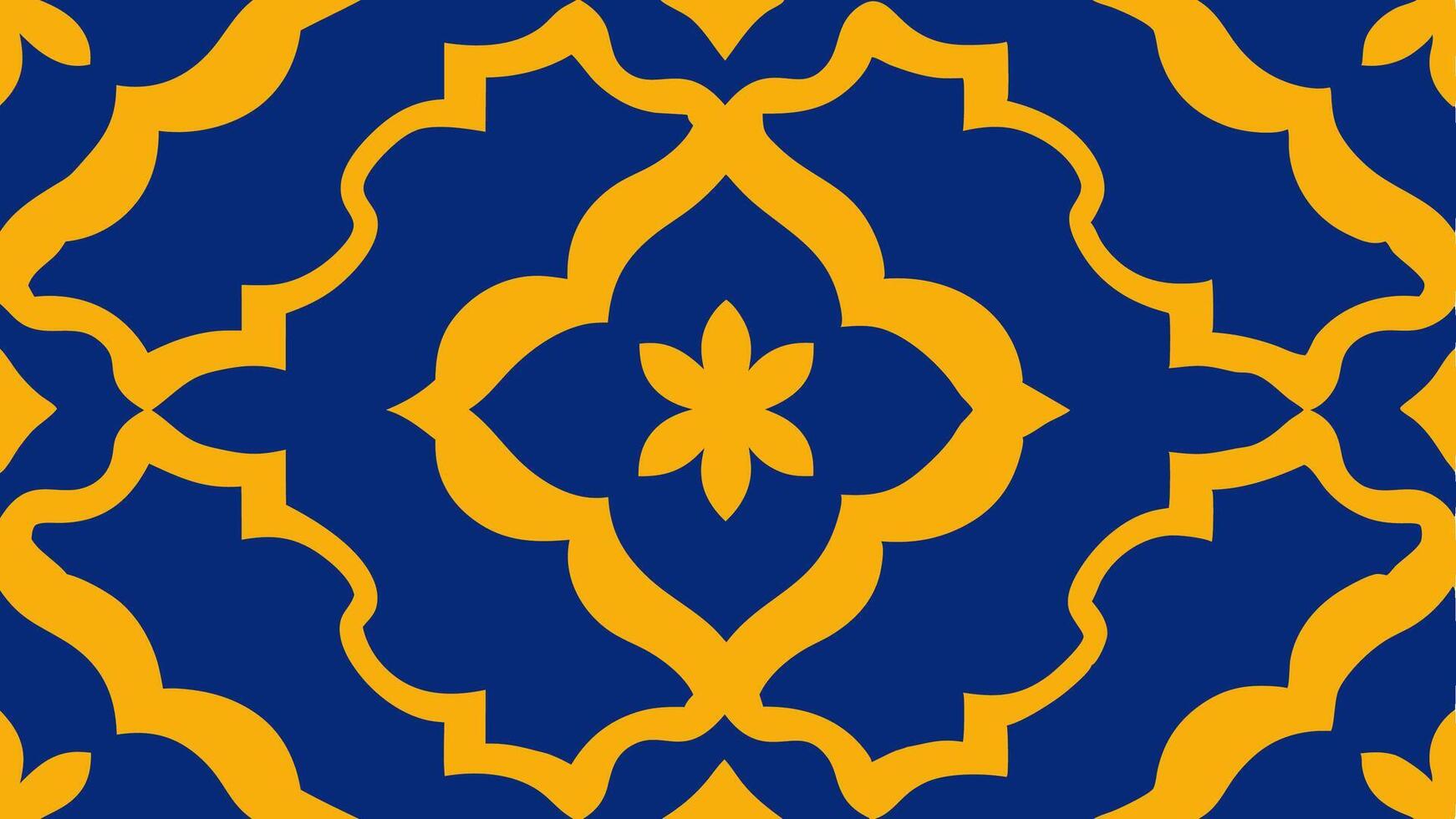 Moroccan Style Tile Pattern with Seamless Repeating Design for Home Interior Decor vector