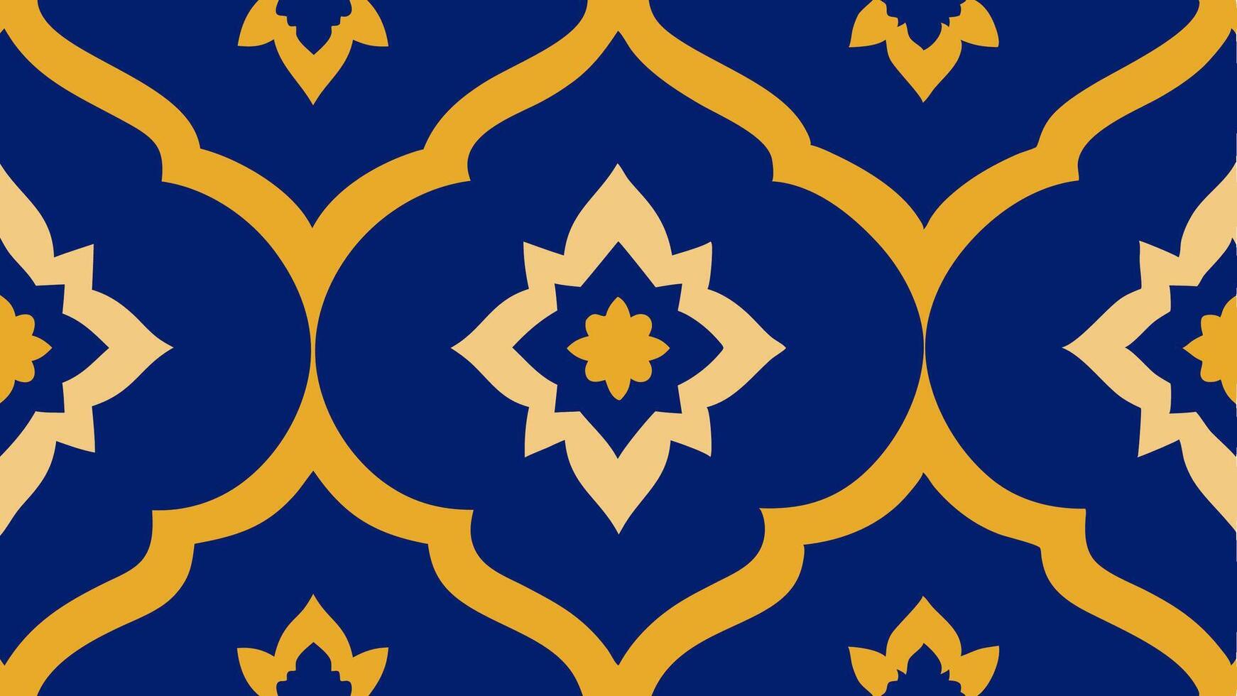 Moroccan Style Tile Pattern with Seamless Repeating Design for Home and Interior Decor vector