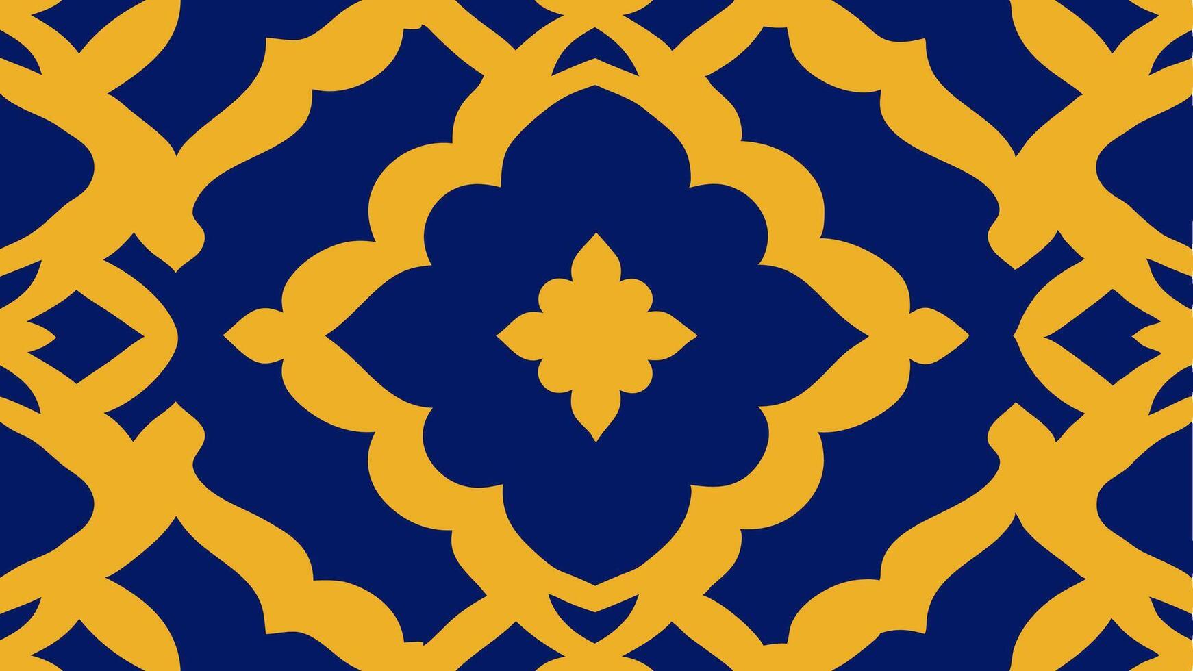 Moroccan Style Tile Pattern with Seamless Repeating Design for Home and Interior vector