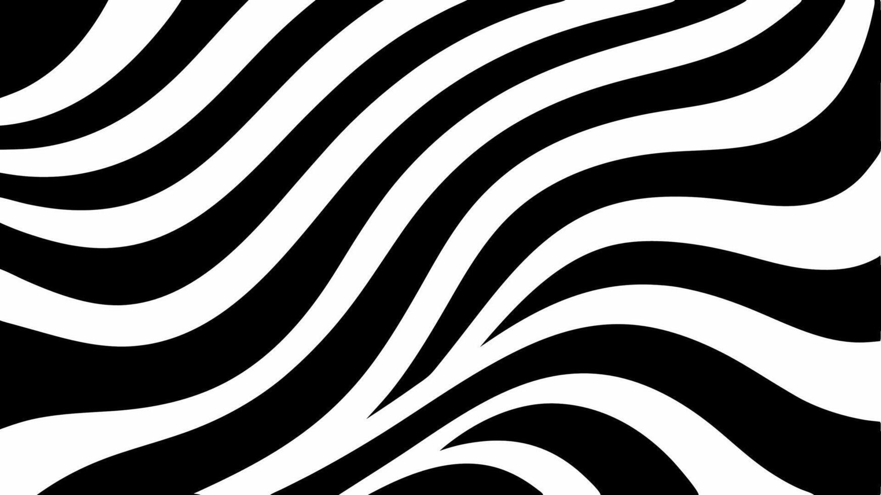 Seamless Zebra Pattern Design Black and White Stripes Illustration vector