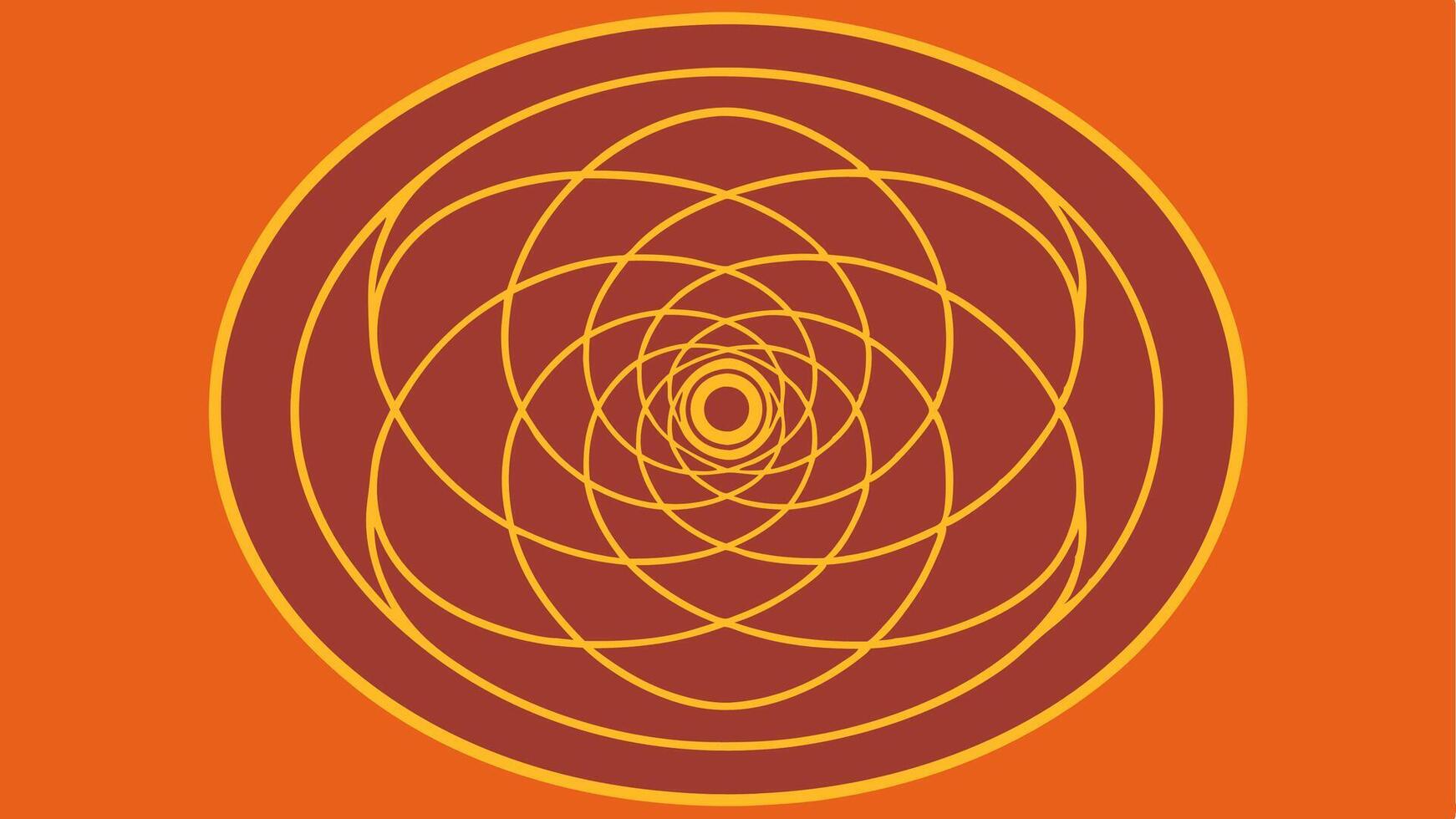 Minimalist Line Art Pattern with Concentric Shapes vector