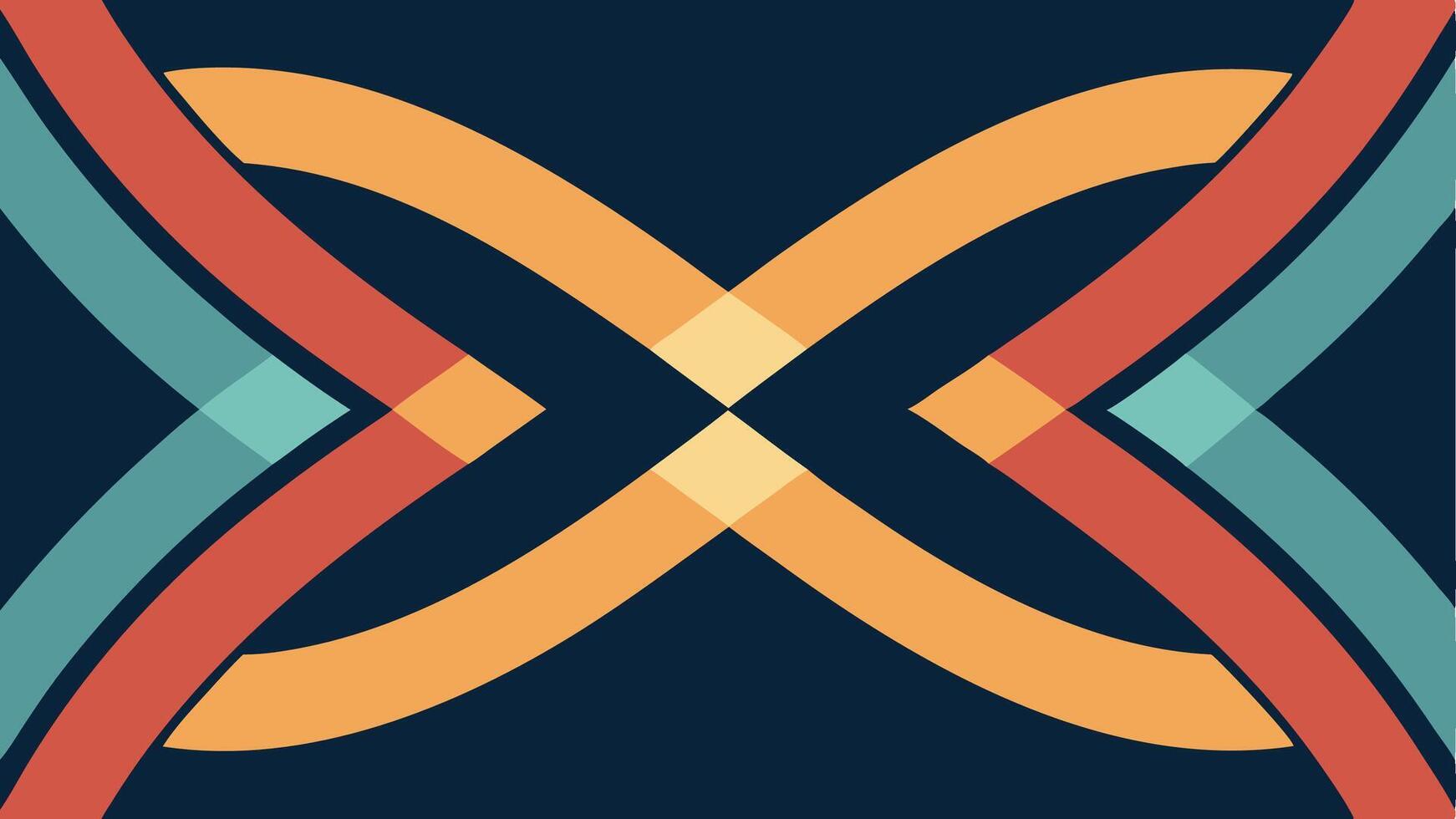 Modern Minimalistic Pattern with Curved Abstract Design for Backgrounds vector