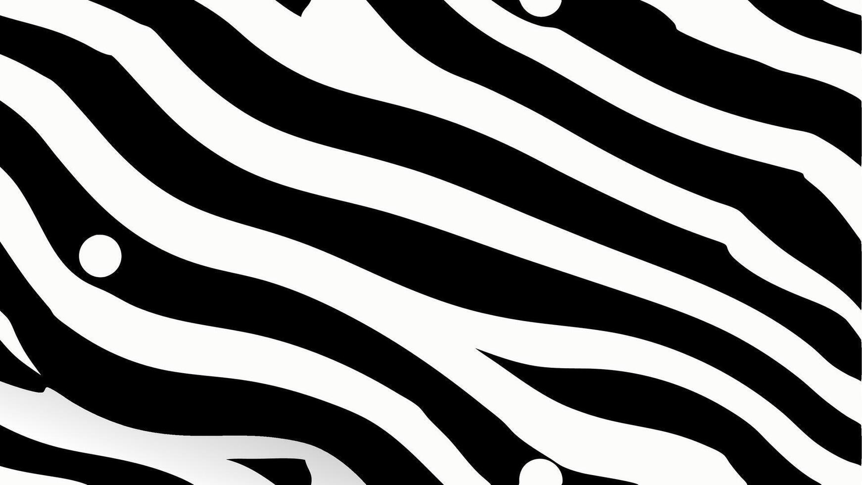 Seamless Zebra Pattern Design with Stylish Black and White Stripes Illustration vector