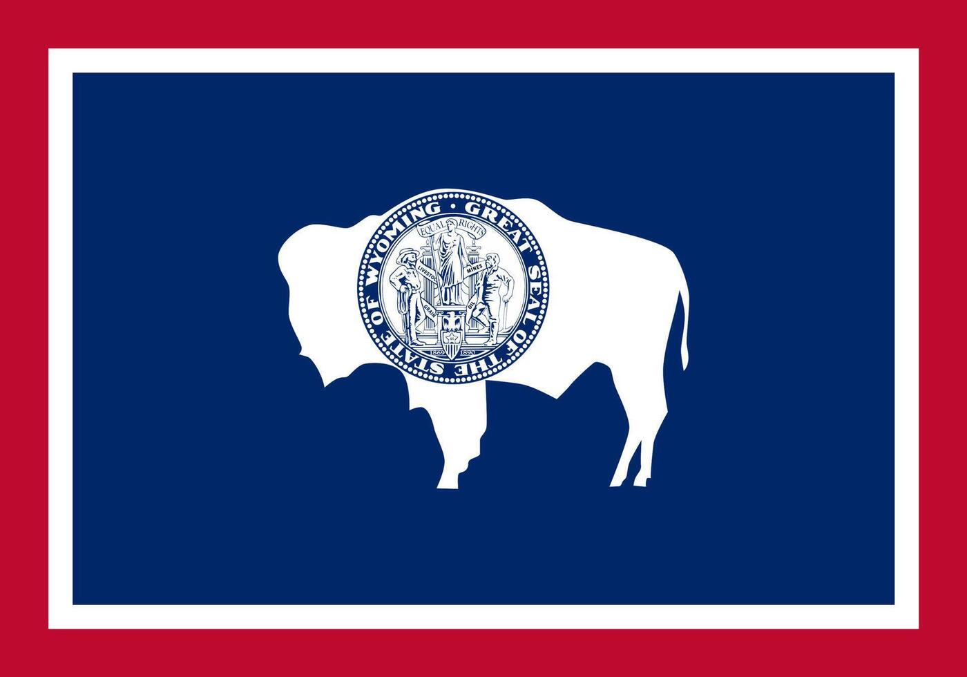 Flag of Wyoming vector