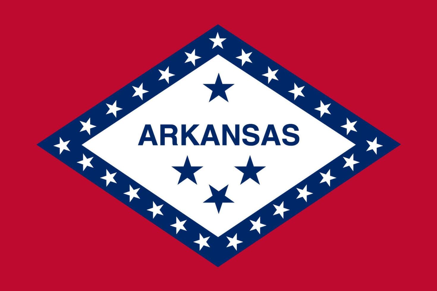 Flag of Arkansas vector