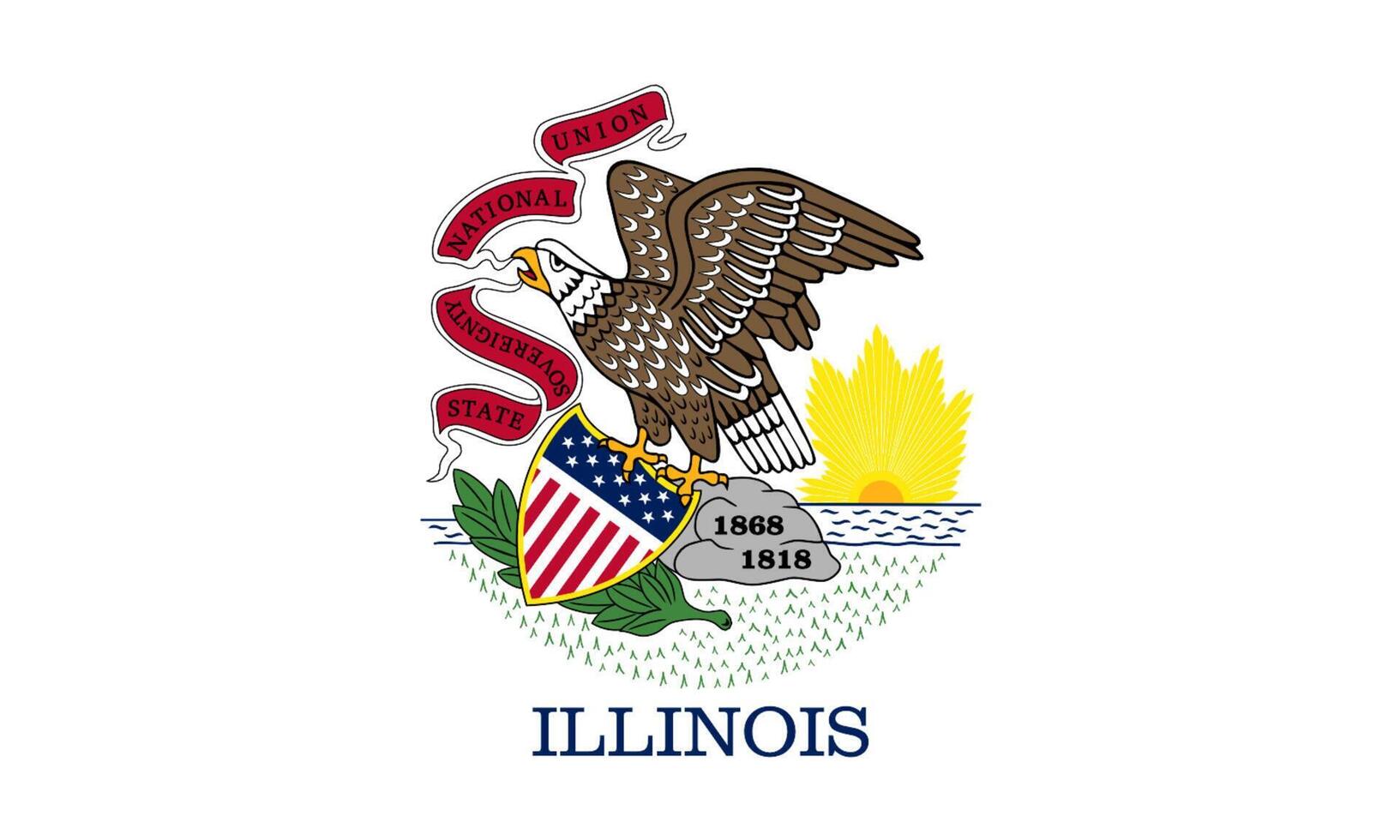 Flag of Illinois vector