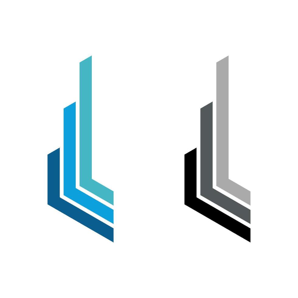 Stock Exchange Stick Line Logo Template Illustration Design. EPS 10. vector