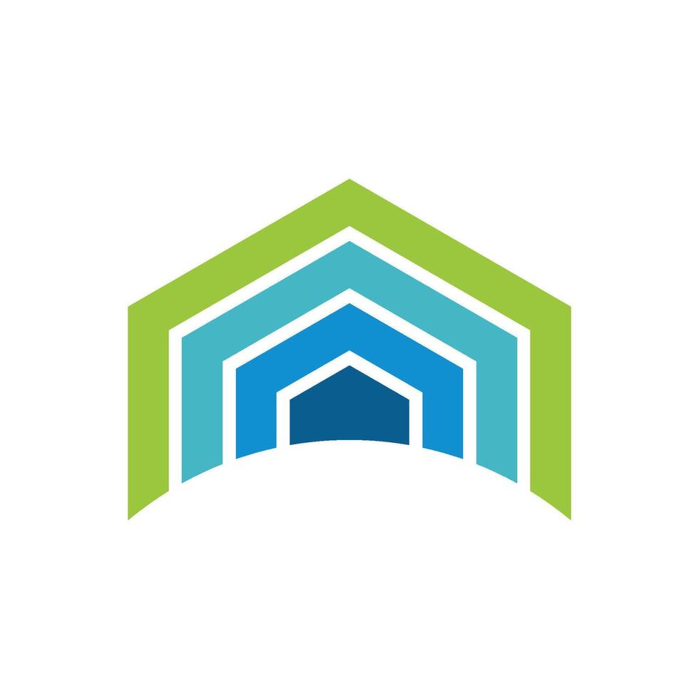 Abstract Roof Architecture Logo Illustration Design. EPS 10. vector