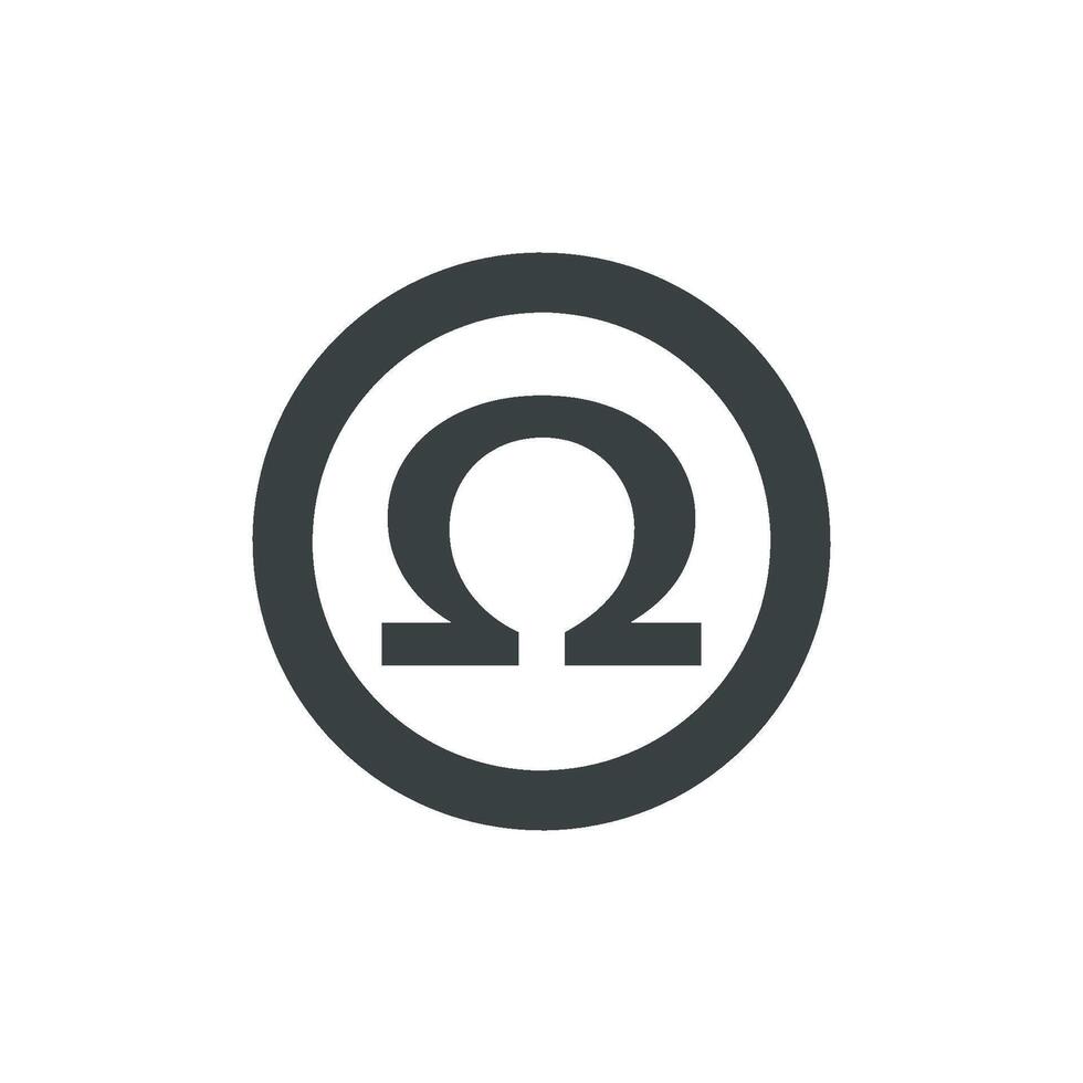 Omega Sign Logo Template Illustration Design. EPS 10. vector