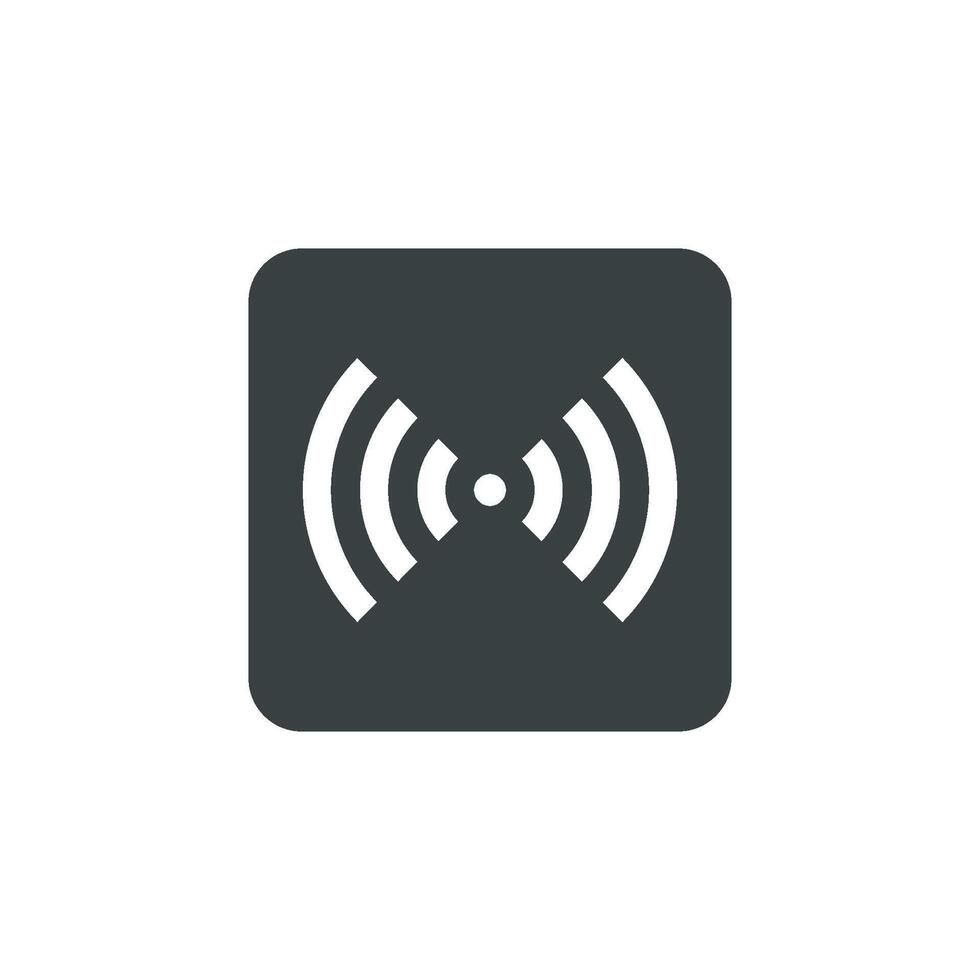 Signal Square Icon Logo Template Illustration Design. EPS 10. vector
