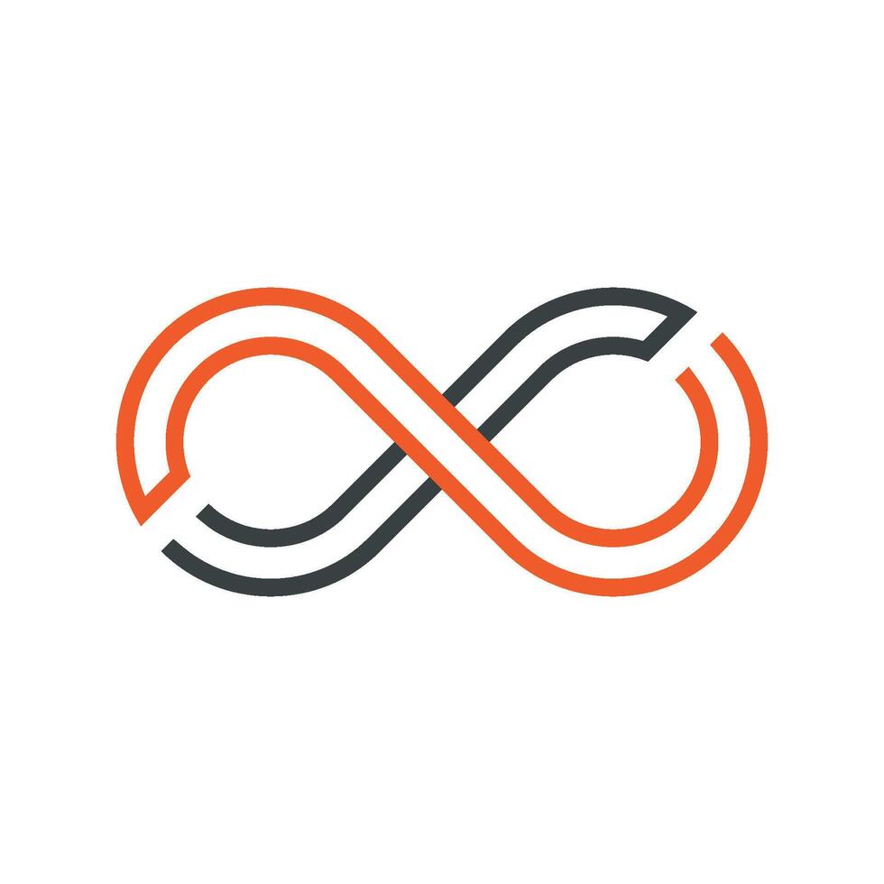 Infinity Line Logo Template Illustration Design. EPS 10. vector