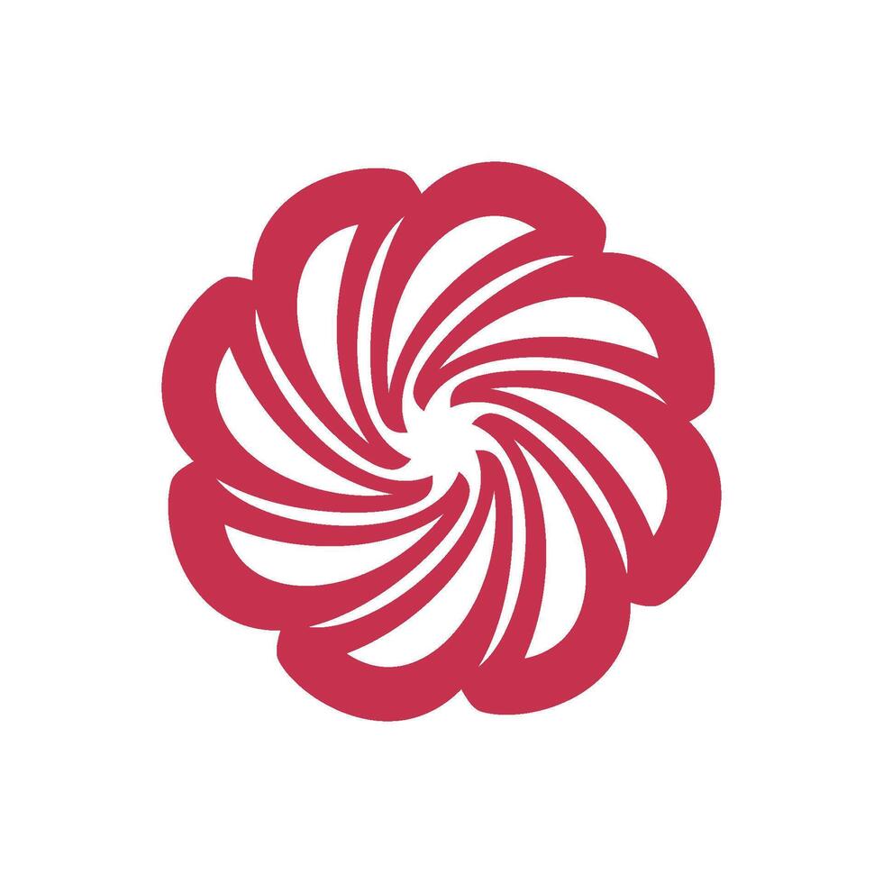 Circle Decoration Flower Logo Template Illustration Design. EPS 10. vector