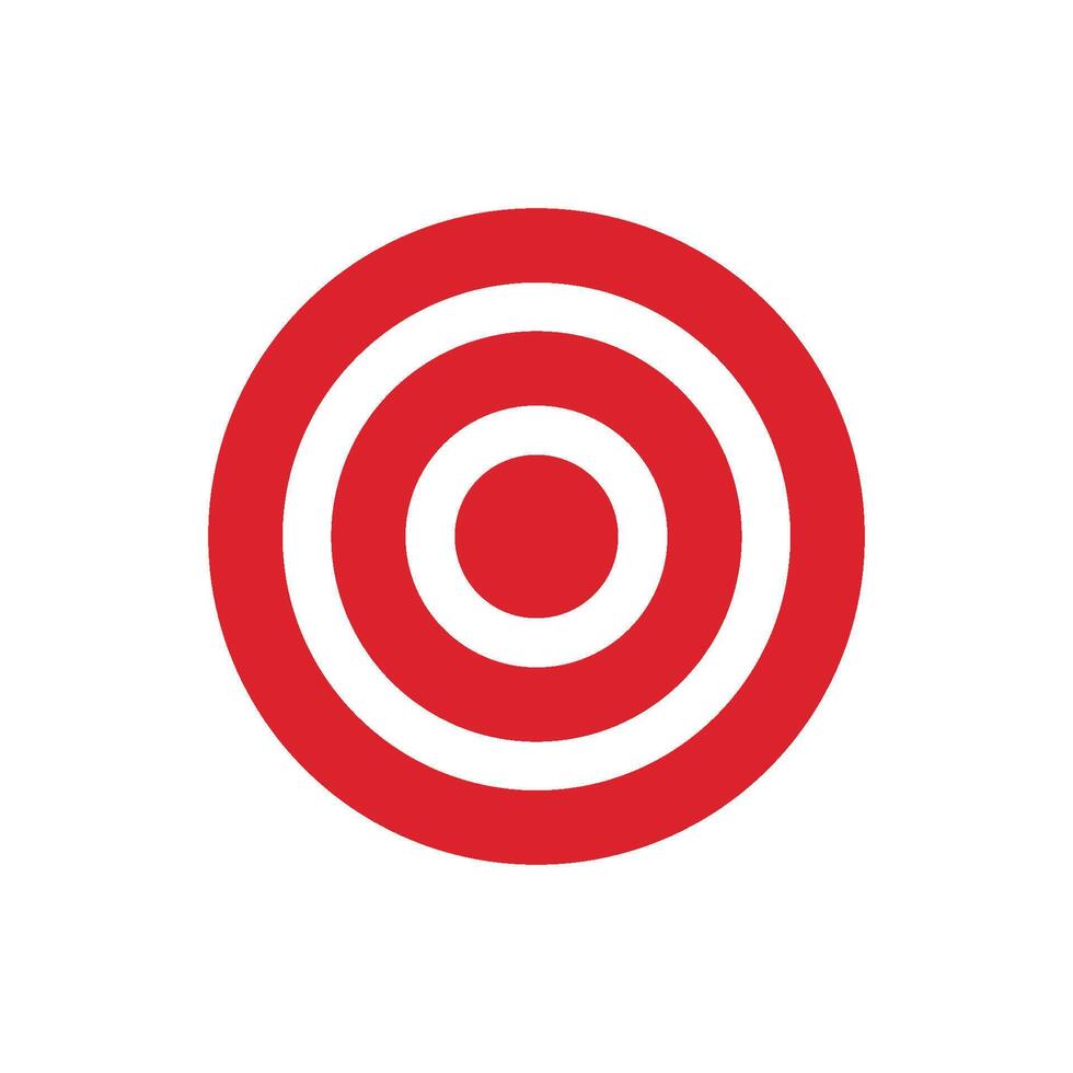 Target Pain Red Circle Logo Template Illustration Design. EPS 10. vector