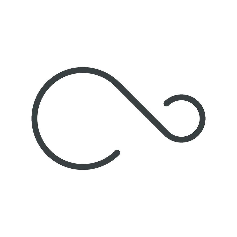 Black Infinity Line Logo Template Illustration Design. EPS 10. vector