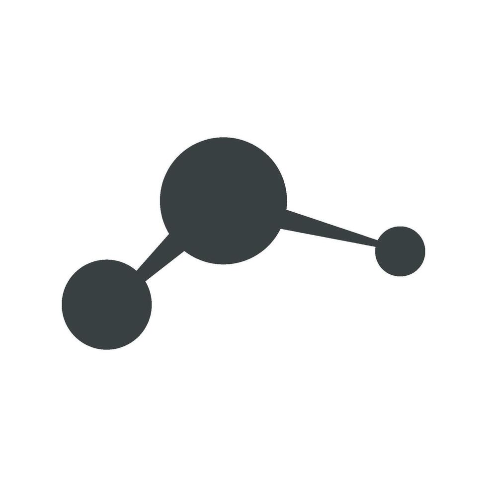 Black Molecule Technology Logo Template Illustration Design. EPS 10. vector