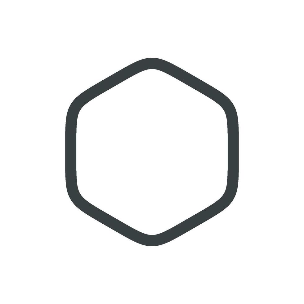 Simple Hexagonal Line Logo Template Illustration Design. EPS 10. vector