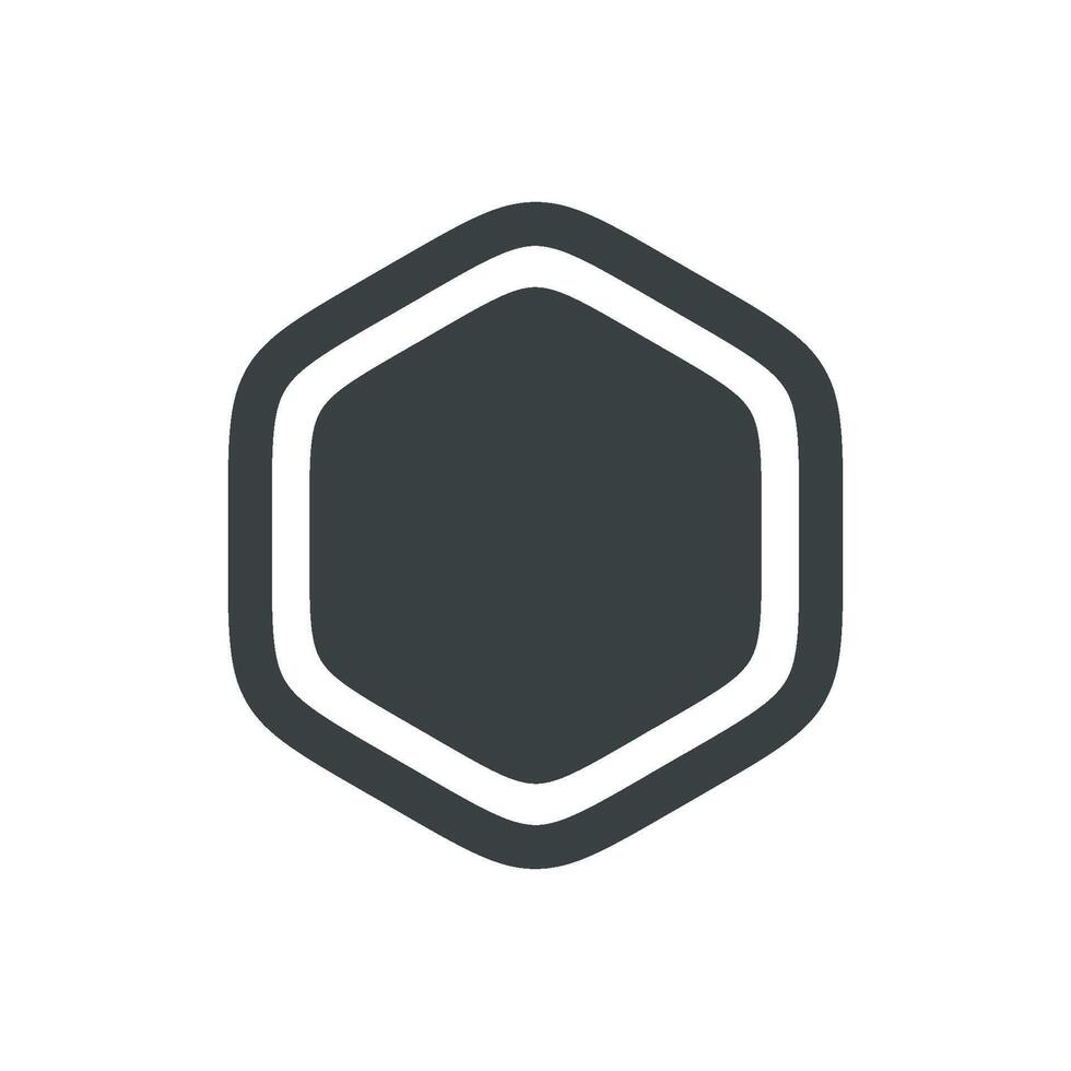 Shield Hexagon Shape Logo Template Illustration Design. EPS 10. vector