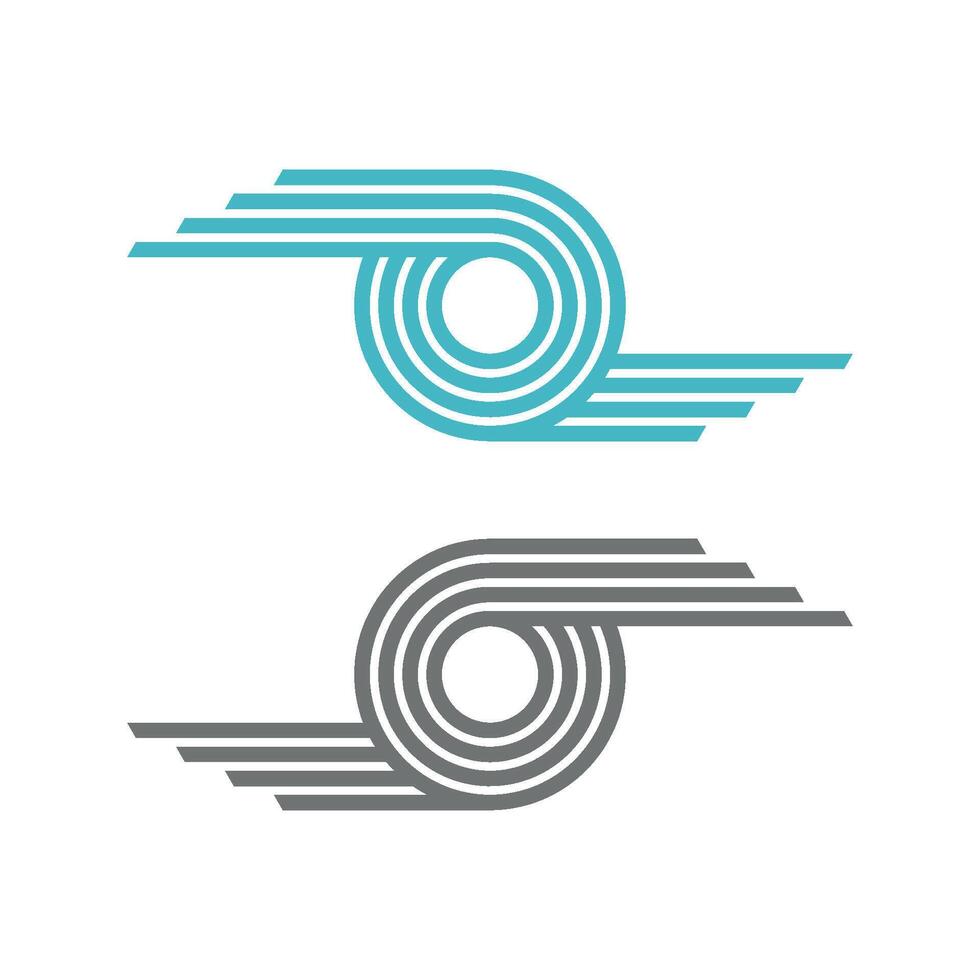 Set Rope Ornament Lines Logo Template Illustration Design. EPS 10. vector
