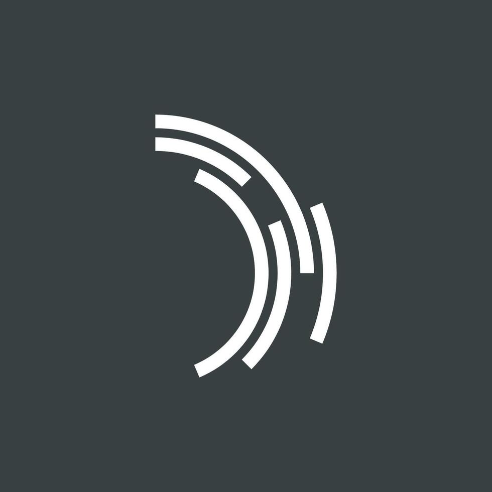White Curve Logo Template Illustration Design. EPS 10. vector
