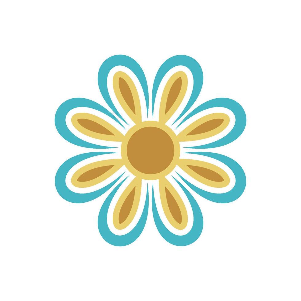 Decor Ornamental Flower Logo Template Illustration Design. EPS 10. vector