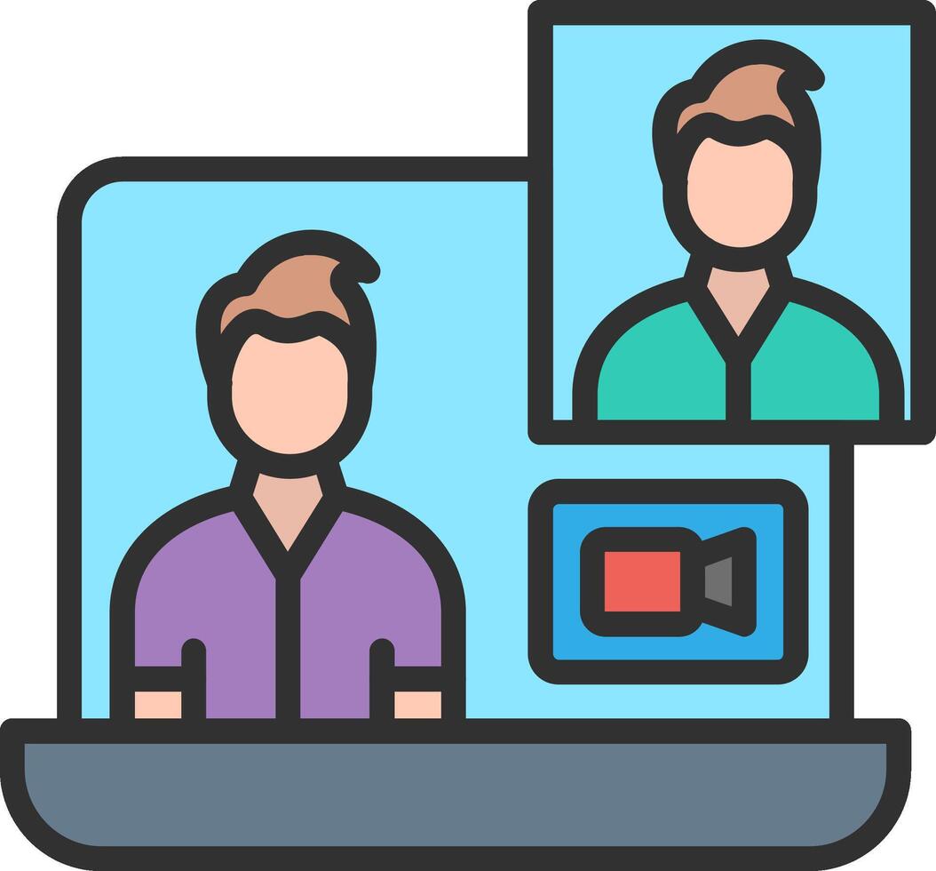conferencing icon illustration vector