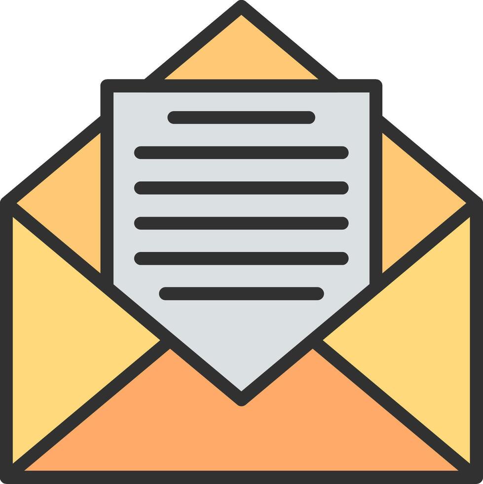 Email envelope icon vector