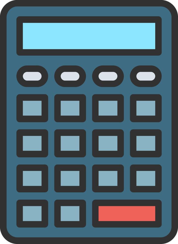 A calculator icon on a white background vector