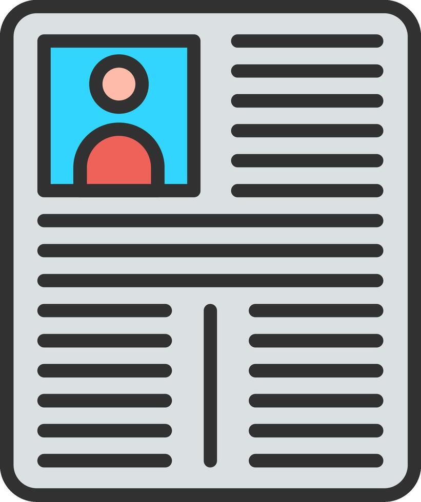 A newspaper with a person's face on it vector