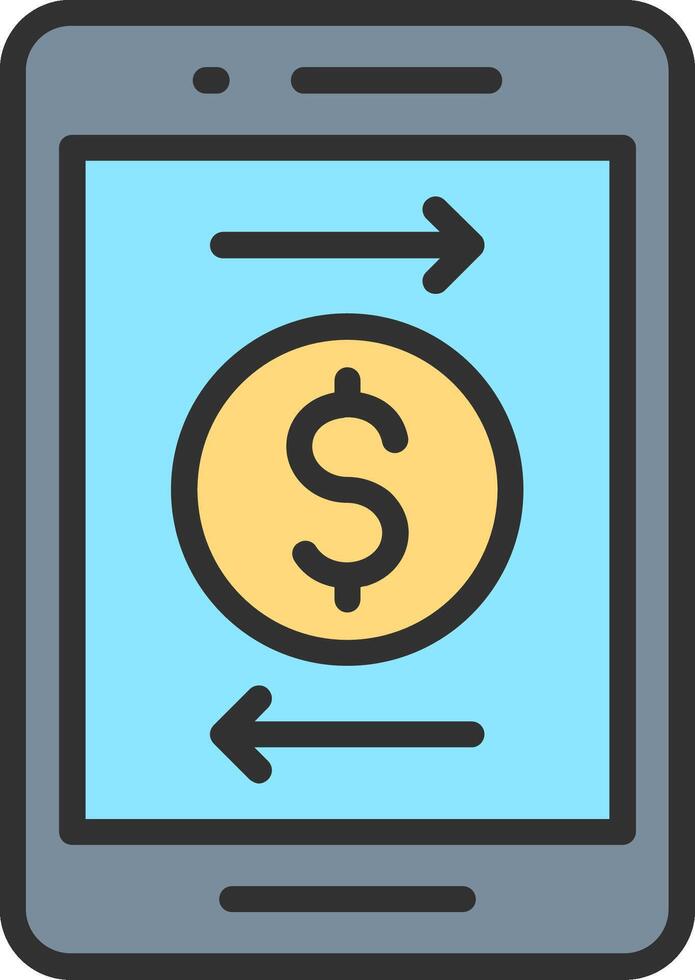 Mobile payment icon illustration vector