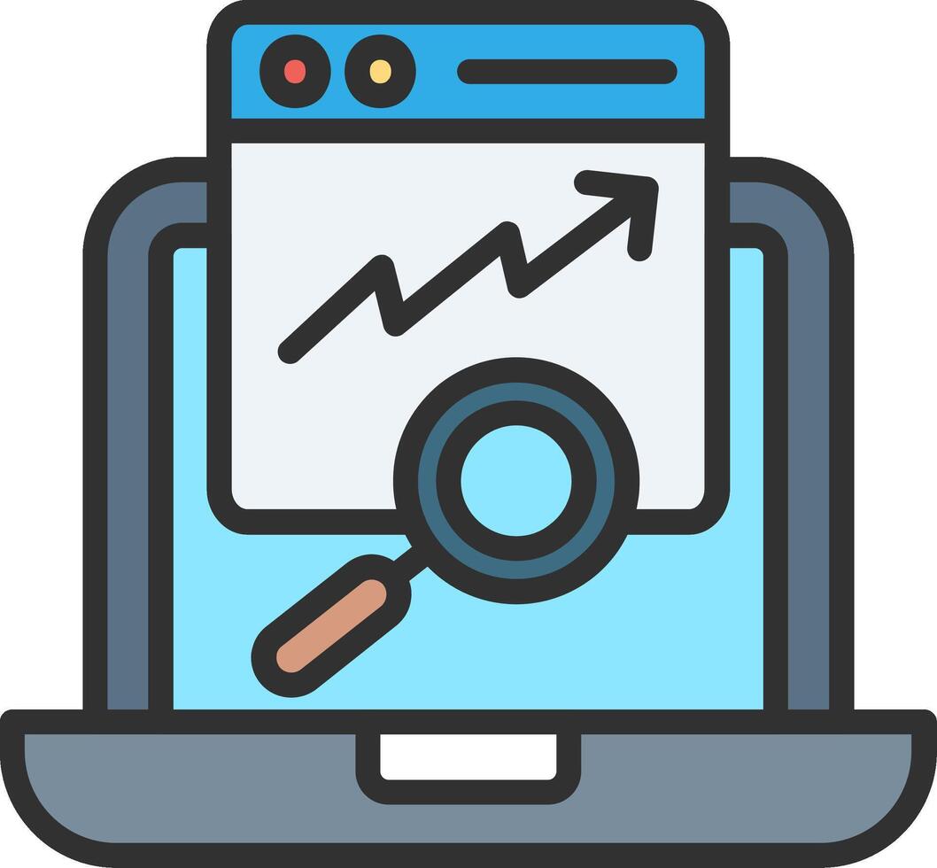 Search engine optimization icon vector