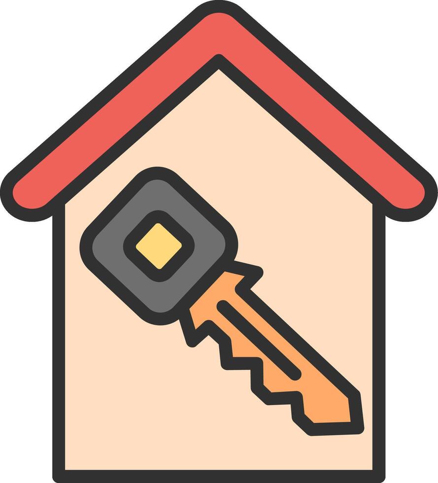 Home key icon illustration vector