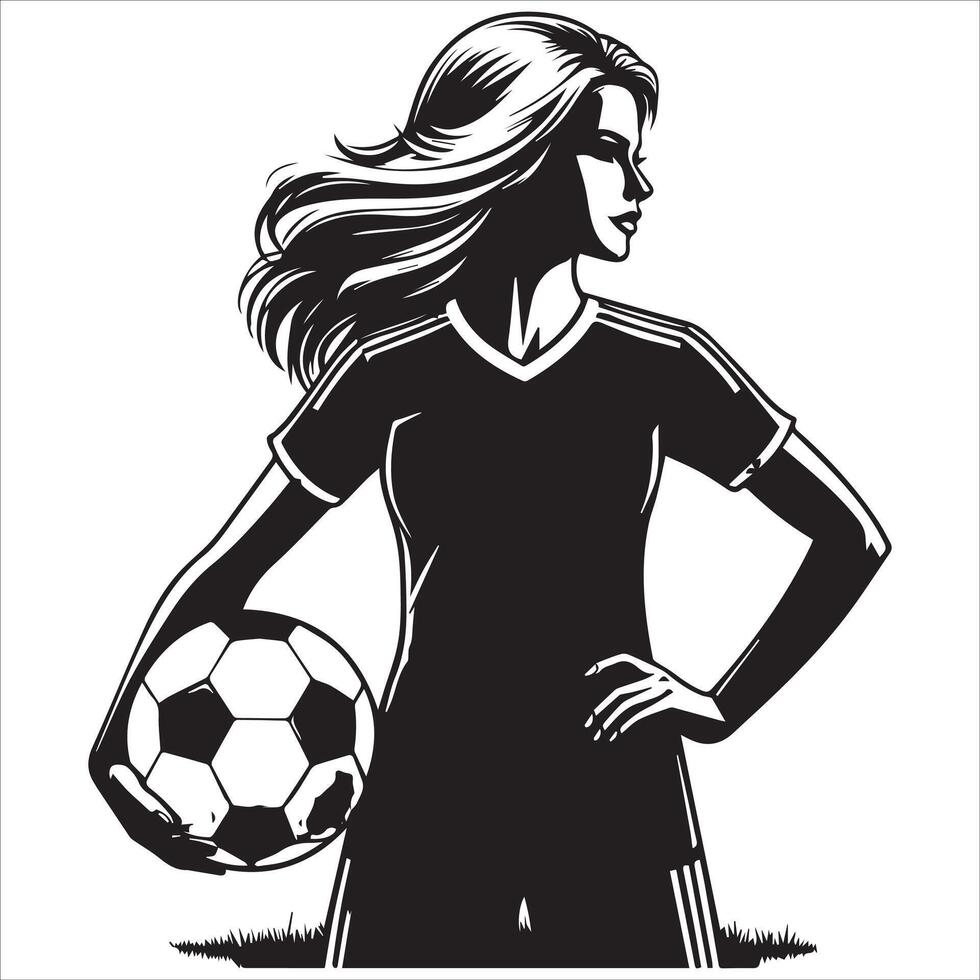 Soccer player illustration vector