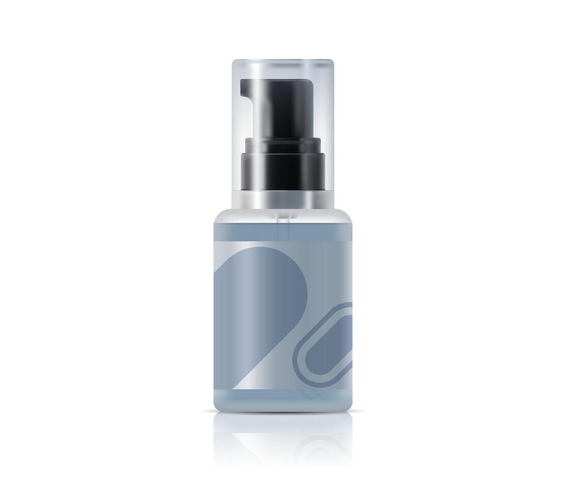 Moisturizer cosmetics realistic package template vector