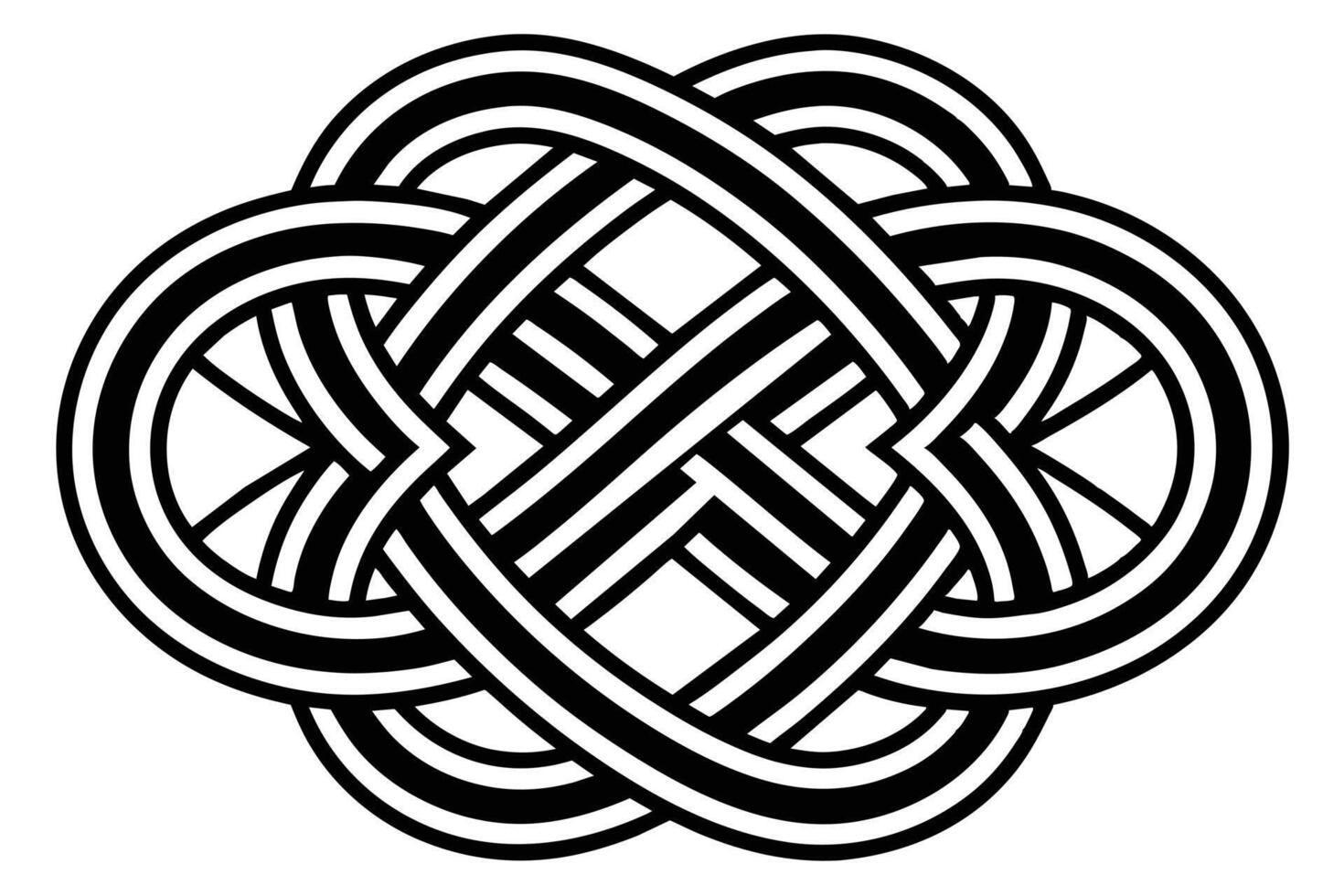 Intricate Celtic Knotwork Design for Graphic Design vector