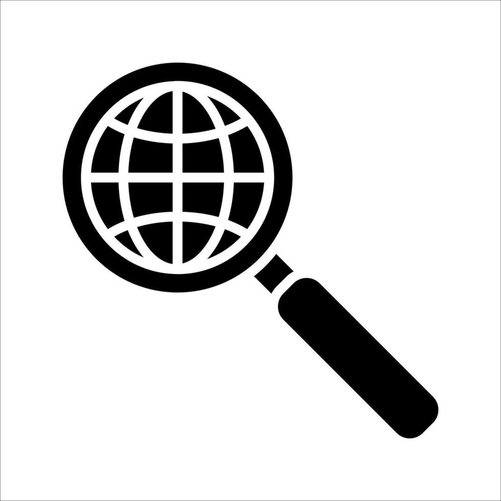 Search free animated 2Icon. Symbol isolated white background. illustration. color editable. vector