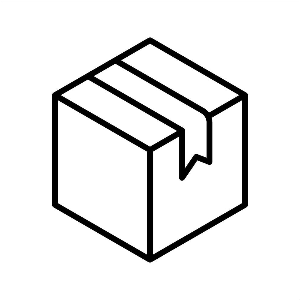 Box 2icon. Package, delivery boxes, cargo distribution, export, return parcel. Shipment of goods, open package, Open Box, recycled, Contains such priority shipping, express order tracking, crate icons vector