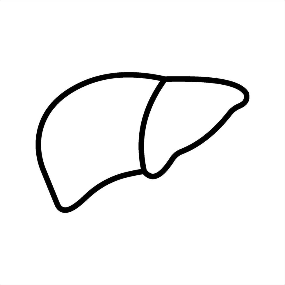Liver2 icon in trendy flat style, Symbol for your web site design, illustration on white background vector